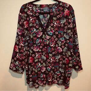 🩷Van Heusen beautiful bright colors blue, pink, green, teal 3/4 sleeves sz XXL